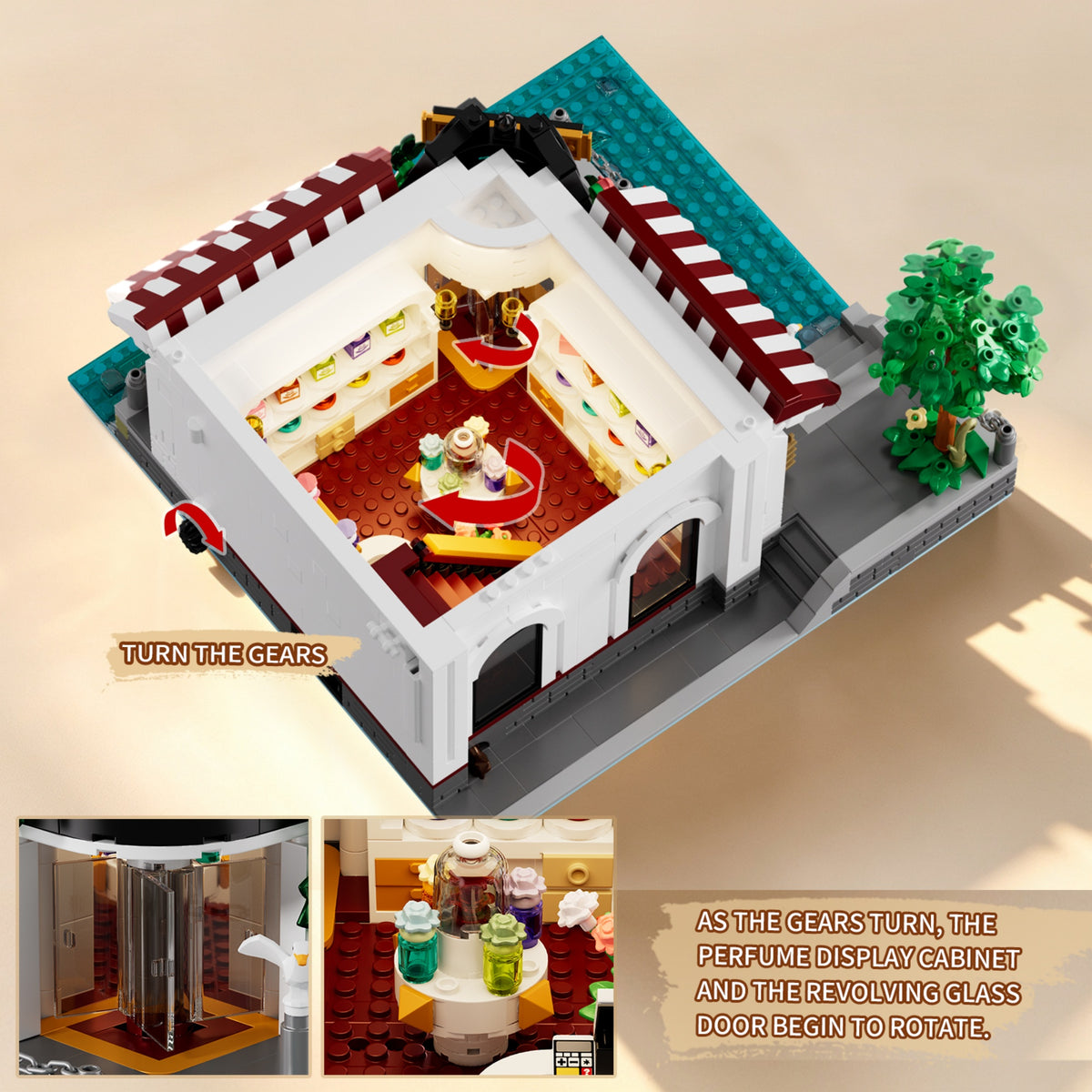 iambrick 40102 The Riverside Perfume Shop - 2771pcs building blocks set - view 5 | Power Blockz