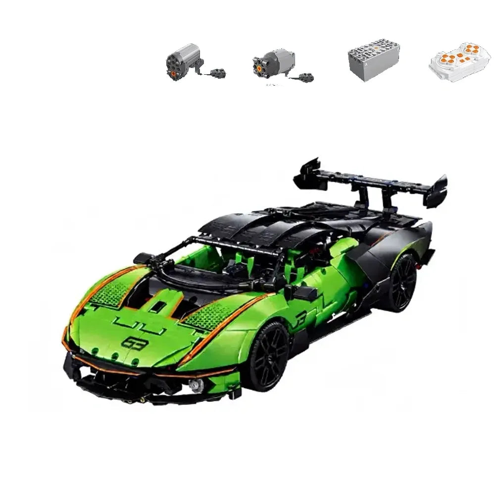 Y10001 - Static Version - Italian Bull SCV 12 Supercar - vue 2 | Power Blockz