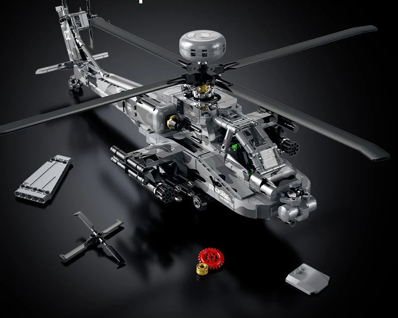 Guly 60549 Apache Combat Helicopter - 1116pcs building blocks set - view 8 | Power Blockz