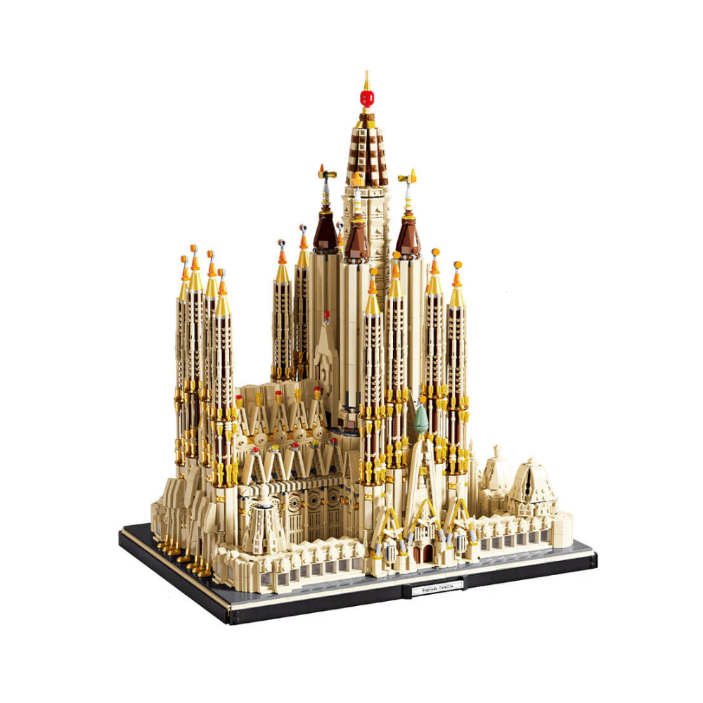 Gobricks MOC-65795 Barcelona Sagrada Familia - 10048pcs building blocks set - front view | Power Blockz