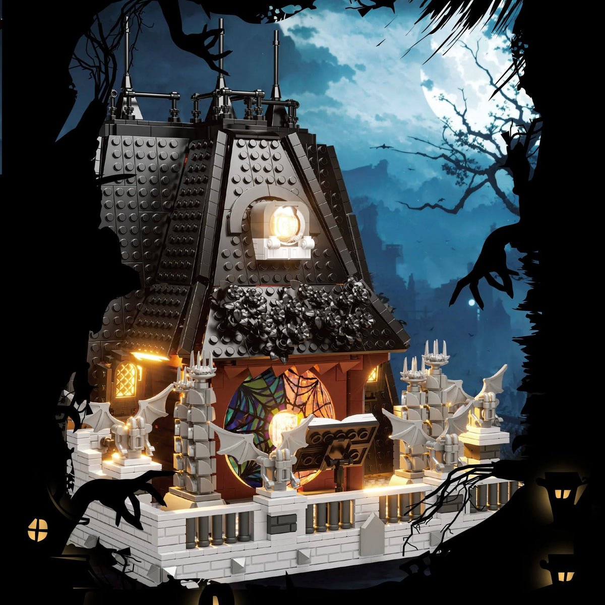BaKa 33214 Black Wednesday House - 2419pcs building blocks set - view 3 | Power Blockz