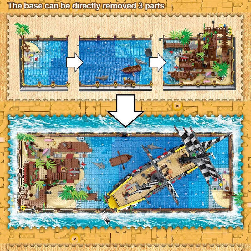 Mork 031002 Booty Bay Sailboat - 5937pcs building blocks set - view 3 | Power Blockz