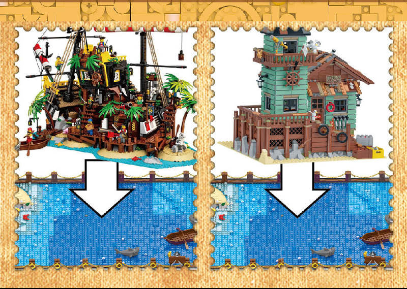 Mork 031002 Booty Bay Sailboat - 5937pcs building blocks set - view 4 | Power Blockz