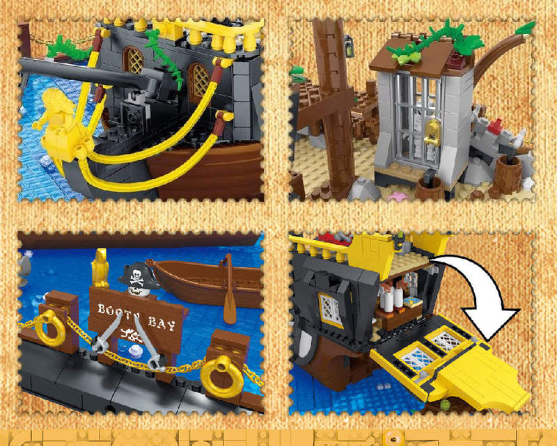 Mork 031002 Booty Bay Sailboat - 5937pcs building blocks set - view 5 | Power Blockz