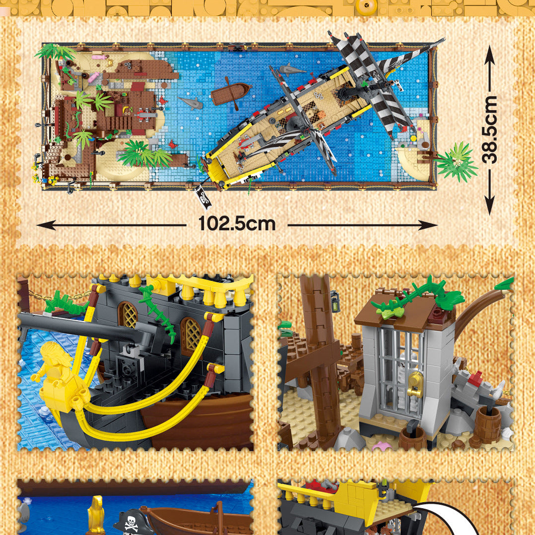 Mork 031002 Booty Bay Sailboat - 5937pcs building blocks set - view 6 | Power Blockz