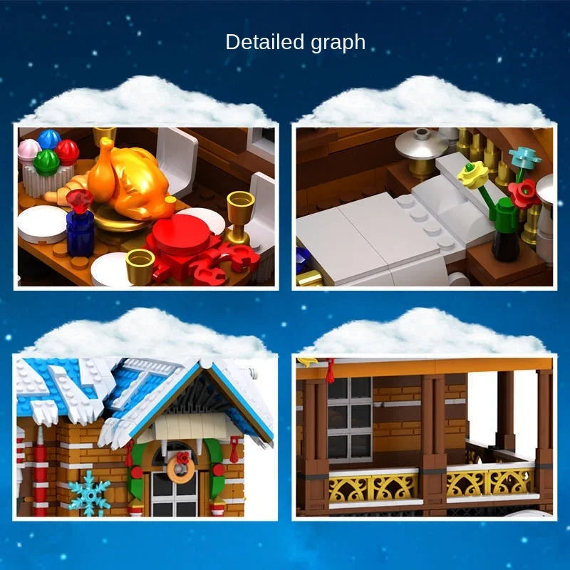 Mould King 16011 Christmas Cottage - 1318pcs building blocks set - view 4 | Power Blockz