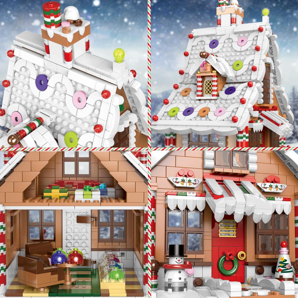 Xingbao XB-18021 Christmas Gingerbread - 1453pcs building blocks set - view 2 | Power Blockz