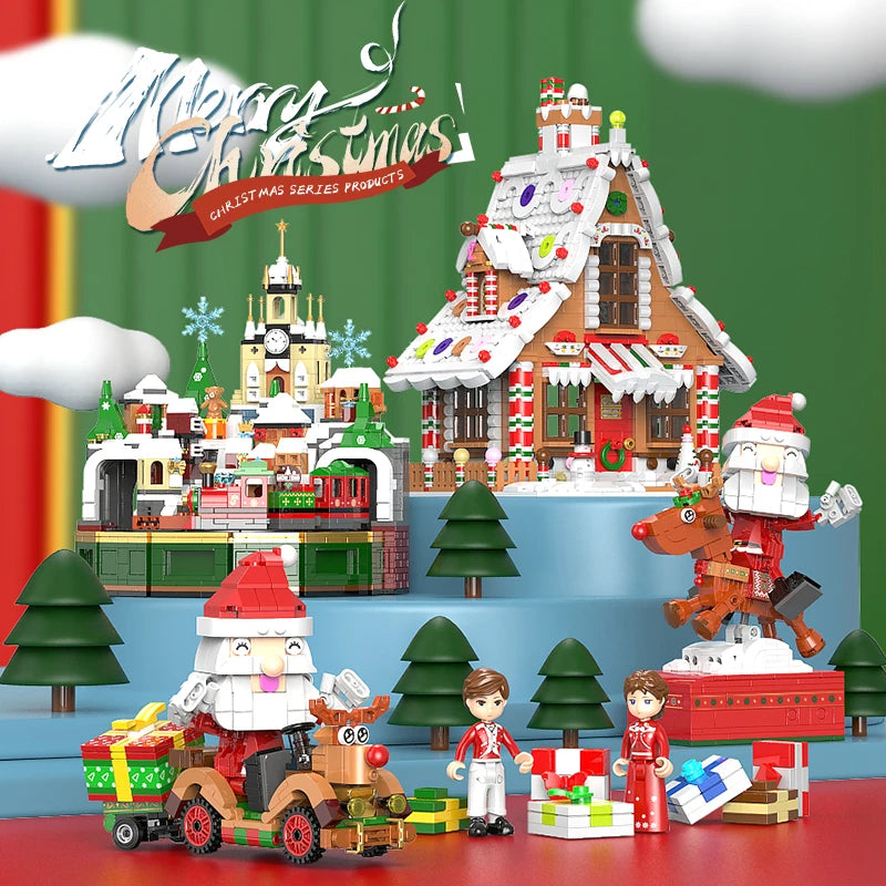 Xingbao XB-18021 Christmas Gingerbread - 1453pcs building blocks set - view 3 | Power Blockz