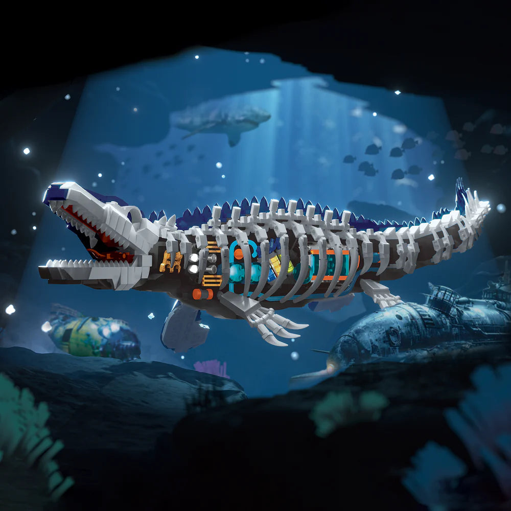 iambrick 30603 Cyber Mosasaurus - 1028pcs building blocks set - view 6 | Power Blockz
