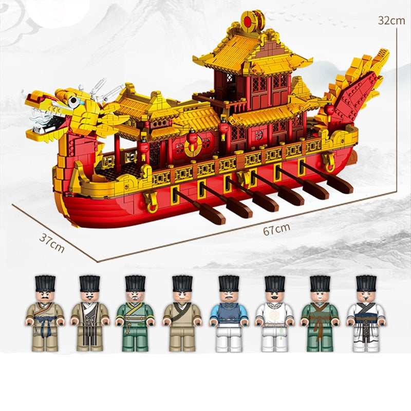 Xingbao XB-25002 Dragon Sailboat - 3325pcs building blocks set - view 6 | Power Blockz