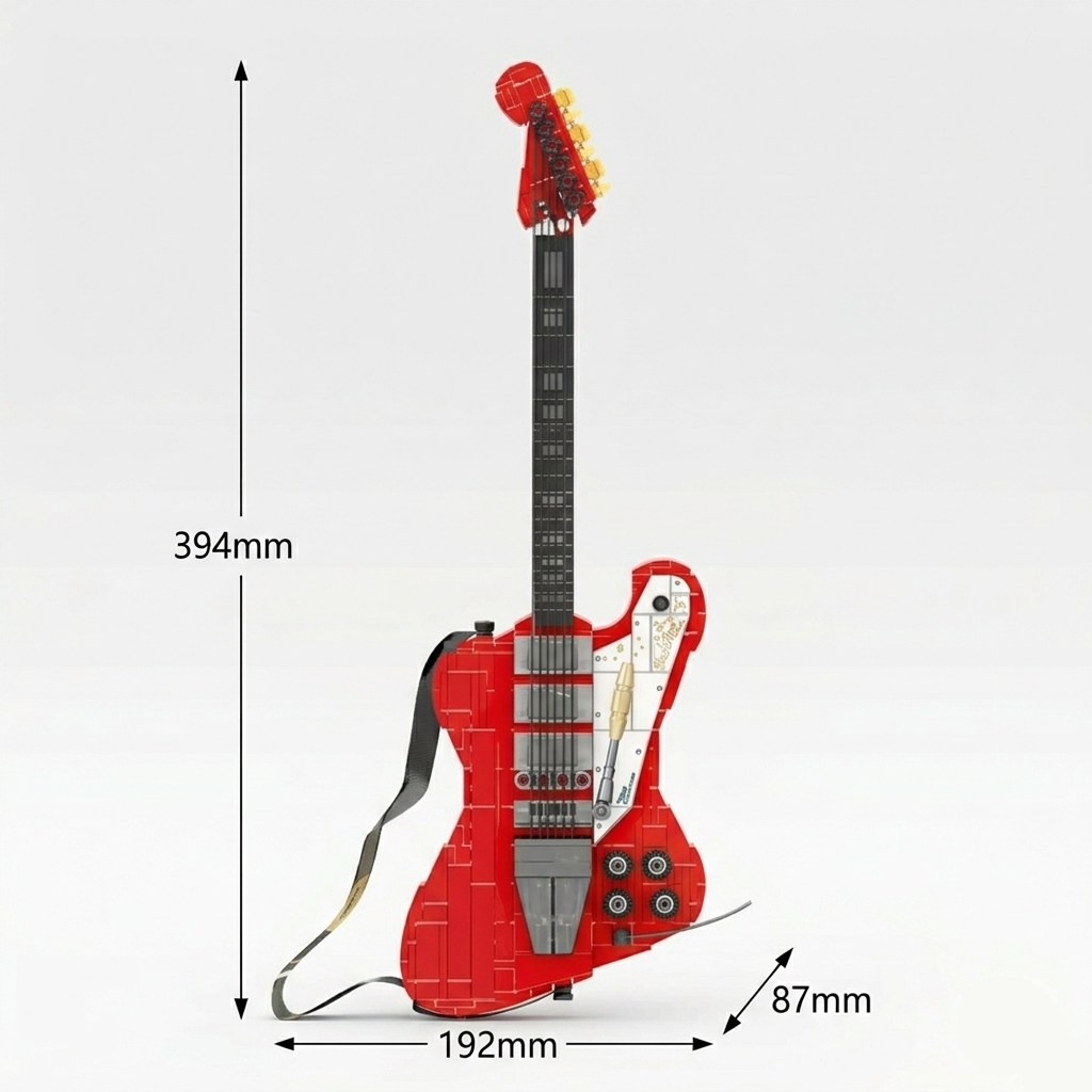 Sembo 708946 Electric Guitar - 1061pcs building blocks set - view 5 | Power Blockz