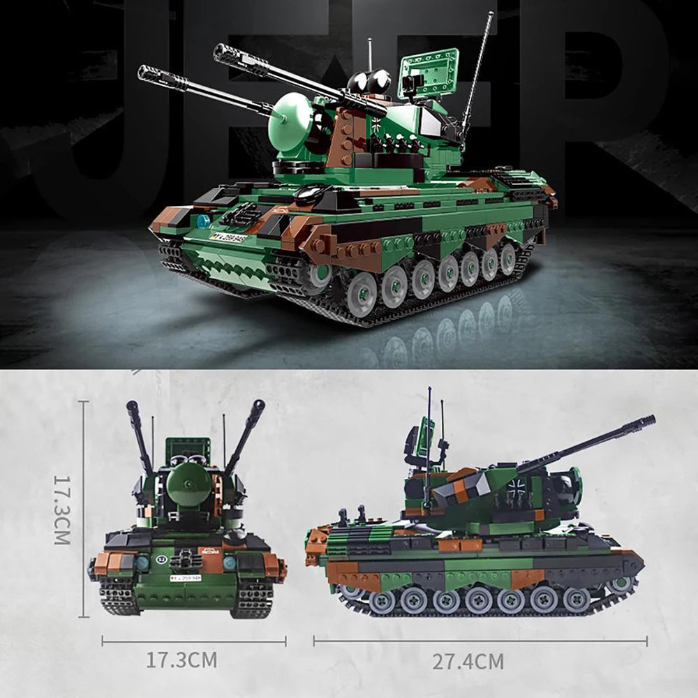 Xingbao XB-06045 Flakpz Gepard - 1352pcs building blocks set - view 4 | Power Blockz