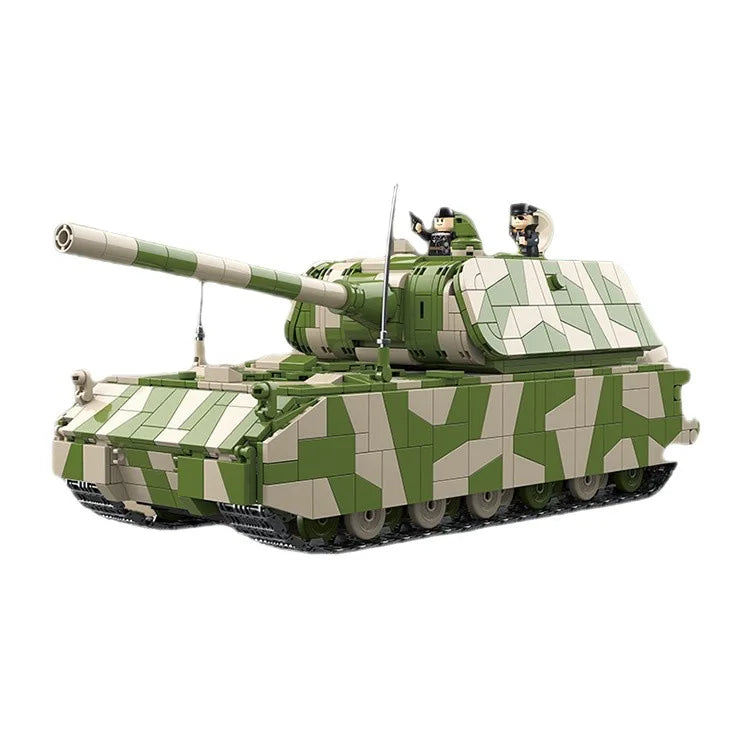 Quanguan 100234 German Super Tank - 2930pcs building blocks set - front view | Power Blockz