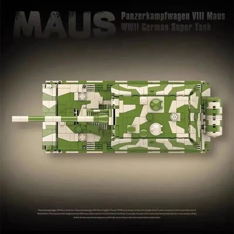 Quanguan 100234 German Super Tank - 2930pcs building blocks set - view 3 | Power Blockz