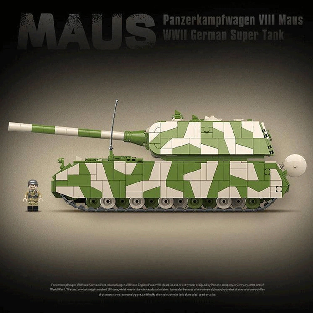 Quanguan 100234 German Super Tank - 2930pcs building blocks set - view 4 | Power Blockz