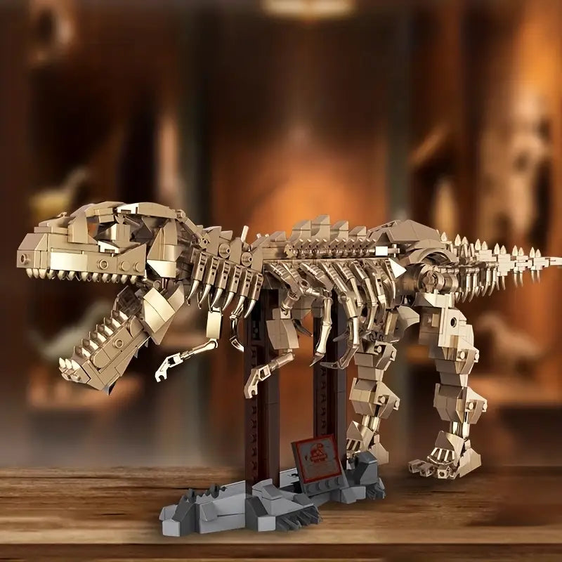 Souzosha F1401 Gold T-rex Dinosaur - 864pcs building blocks set - view 7 | Power Blockz