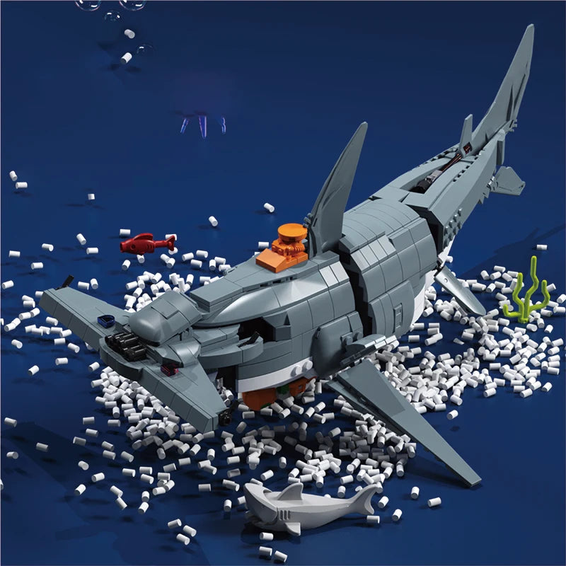 Qizhile 90049 Hammerhead Shark - 1144pcs building blocks set - view 2 | Power Blockz