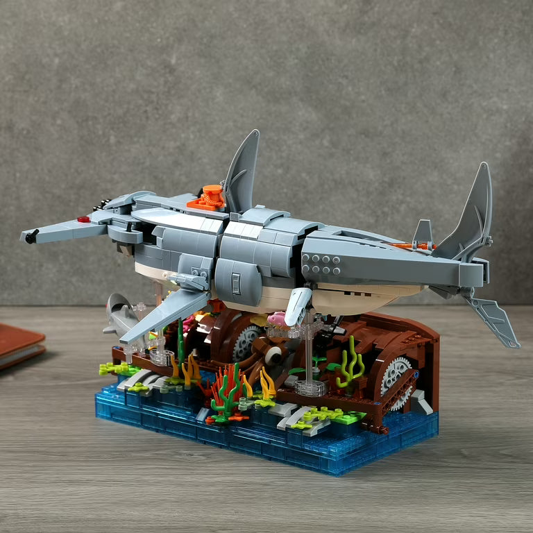 Qizhile 90049 Hammerhead Shark - 1144pcs building blocks set - view 5 | Power Blockz