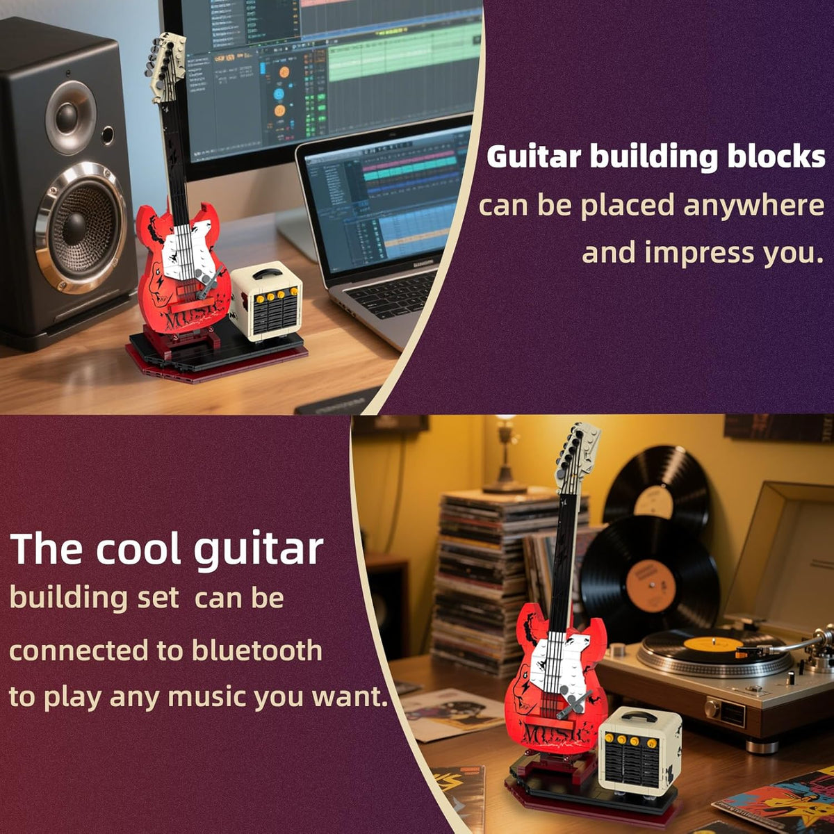 Kaiyu K96174 Interactive Guitar - 500pcs building blocks set - view 5 | Power Blockz