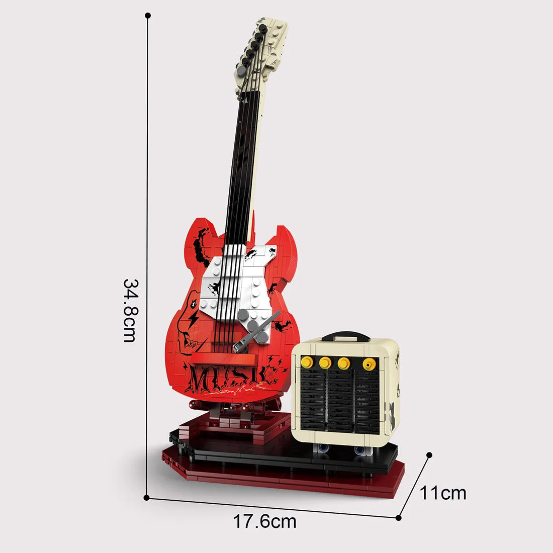 Kaiyu K96174 Interactive Guitar - 500pcs building blocks set - view 6 | Power Blockz