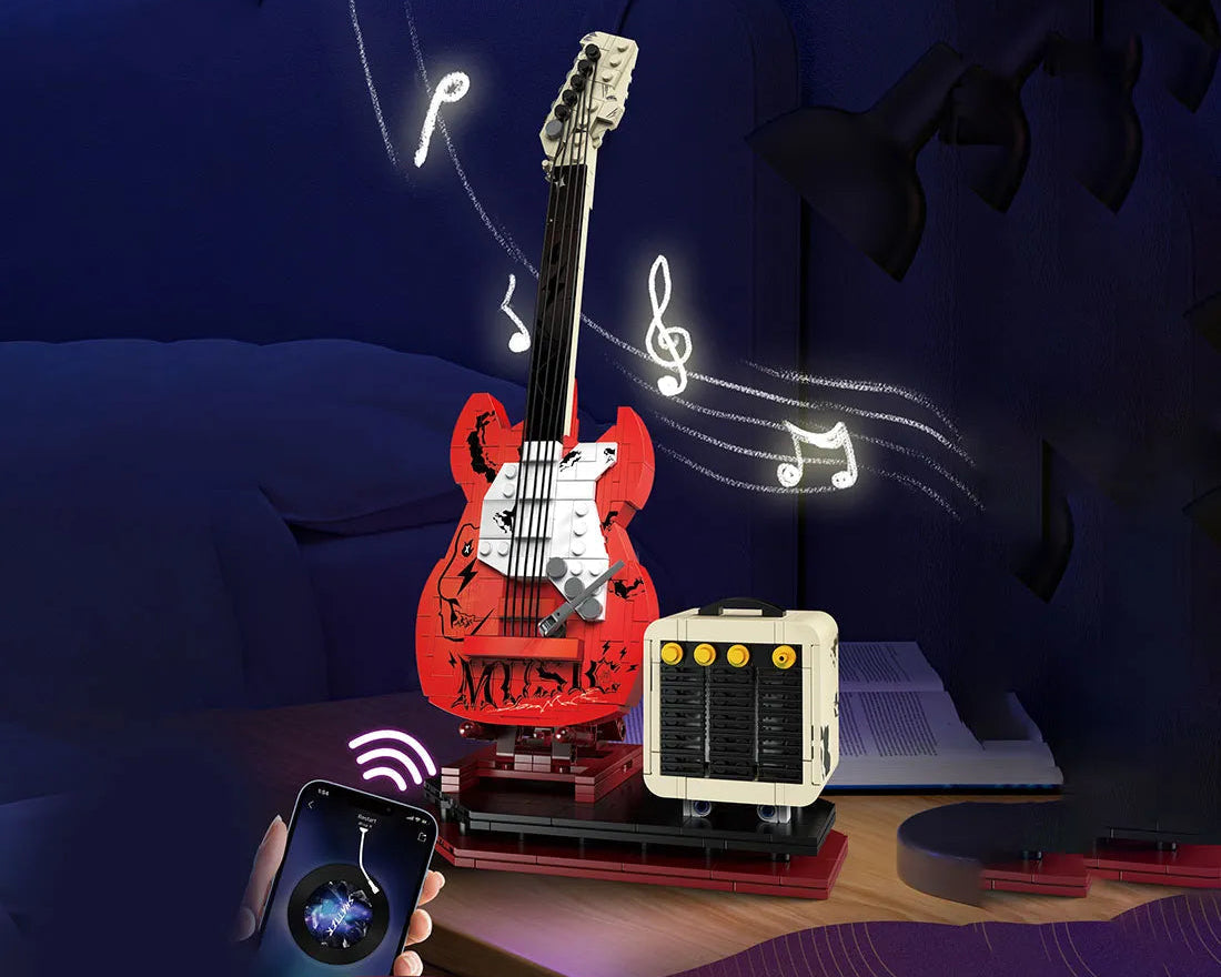 Kaiyu K96174 Interactive Guitar - 500pcs building blocks set - view 7 | Power Blockz