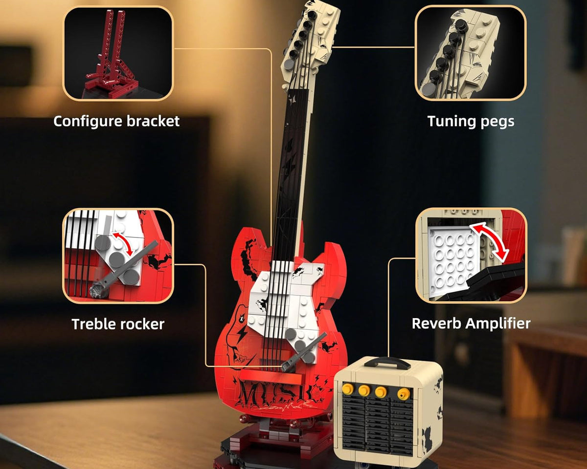 Kaiyu K96174 Interactive Guitar - 500pcs building blocks set - view 8 | Power Blockz
