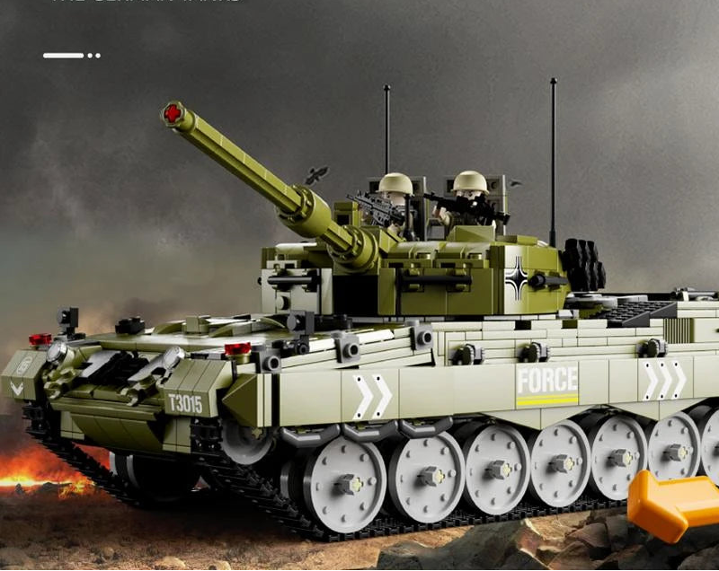 GaoMiSi T3015 Leopard 2 Main-battle - 2029pcs building blocks set - view 3 | Power Blockz