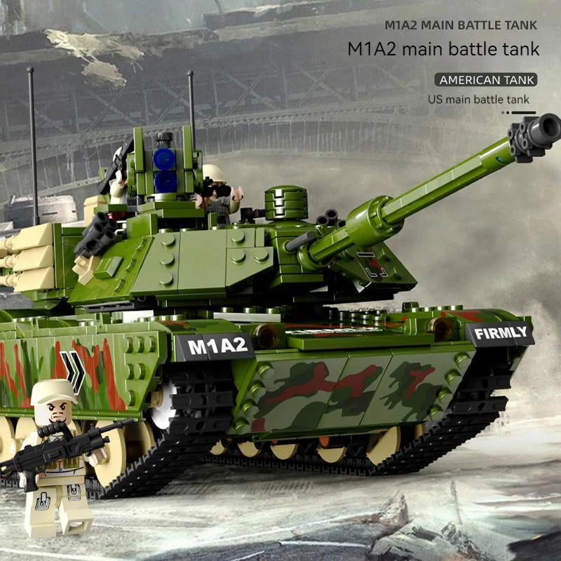 GaoMiSi T3016 M1A2 Main Battle - 1968pcs building blocks set - view 3 | Power Blockz