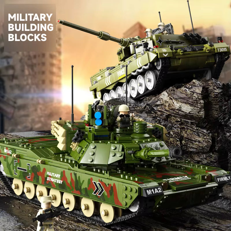 GaoMiSi T3016 M1A2 Main Battle - 1968pcs building blocks set - view 4 | Power Blockz