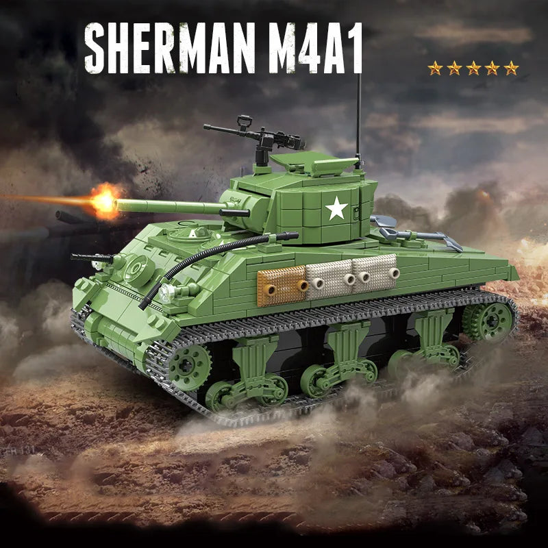 Cobi 3044 M4A1 Military Tank - 726pcs building blocks set - view 2 | Power Blockz