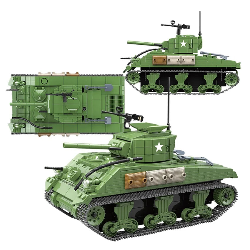Cobi 3044 M4A1 Military Tank - 726pcs building blocks set - view 3 | Power Blockz