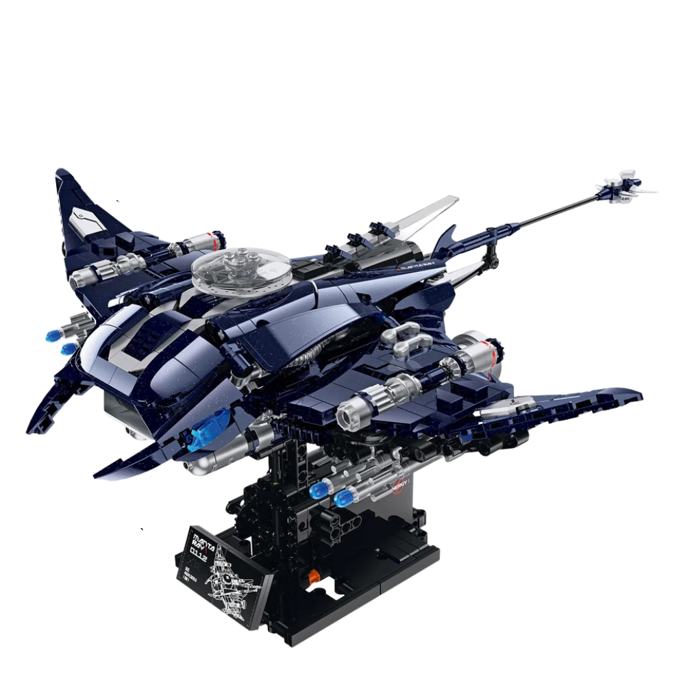Xinzhuan XZ0112 Mechanical Manta Ray - 930pcs building blocks set - front view | Power Blockz