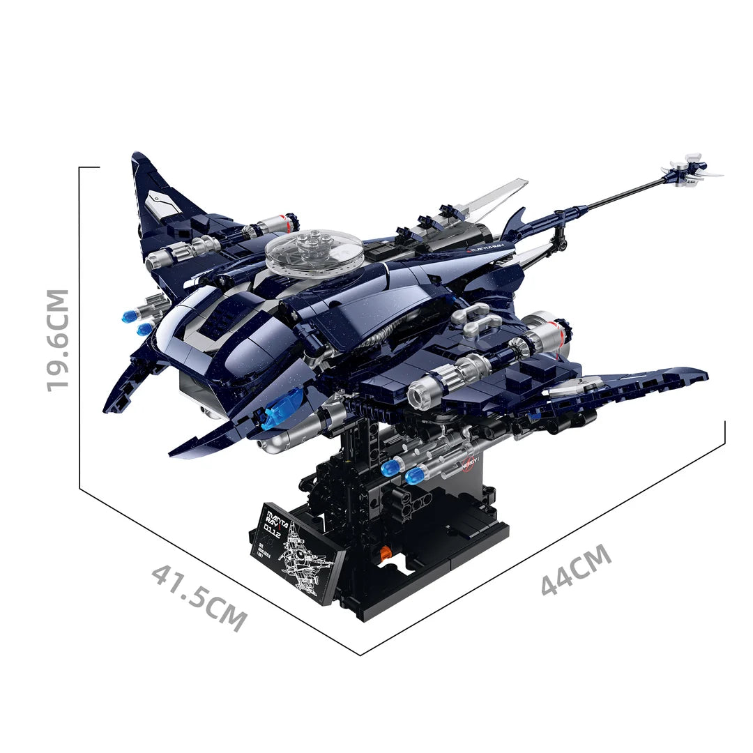 Xinzhuan XZ0112 Mechanical Manta Ray - 930pcs building blocks set - view 6 | Power Blockz