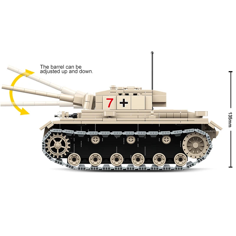 Quanguan 100067 Military Heavy Tank - 711pcs building blocks set - view 5 | Power Blockz