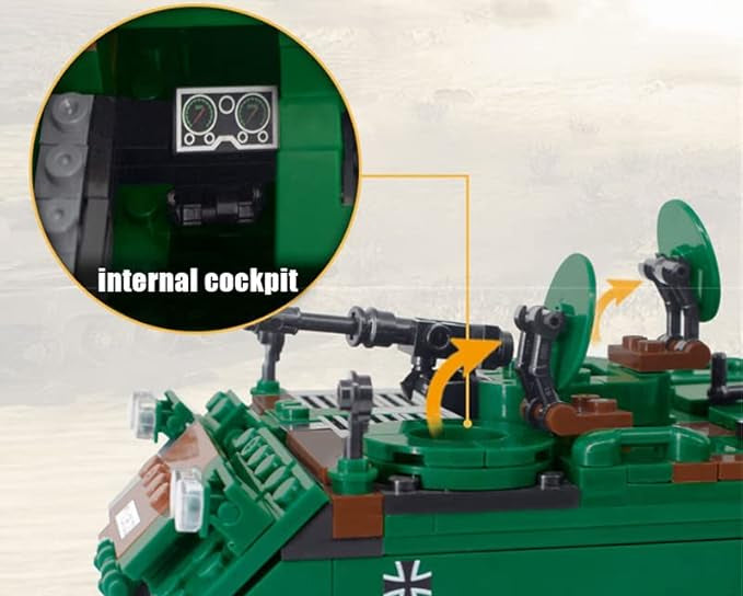 Xingbao XB-0650 MTW M113 Tank - 748pcs building blocks set - view 3 | Power Blockz
