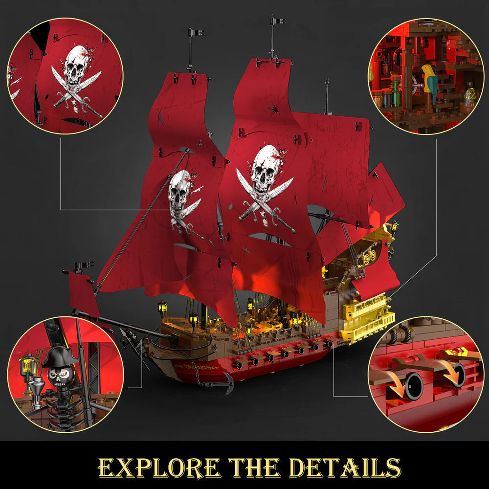 JMBricklayer 40003 Queen Annes Revenge - 2527pcs building blocks set - view 3 | Power Blockz