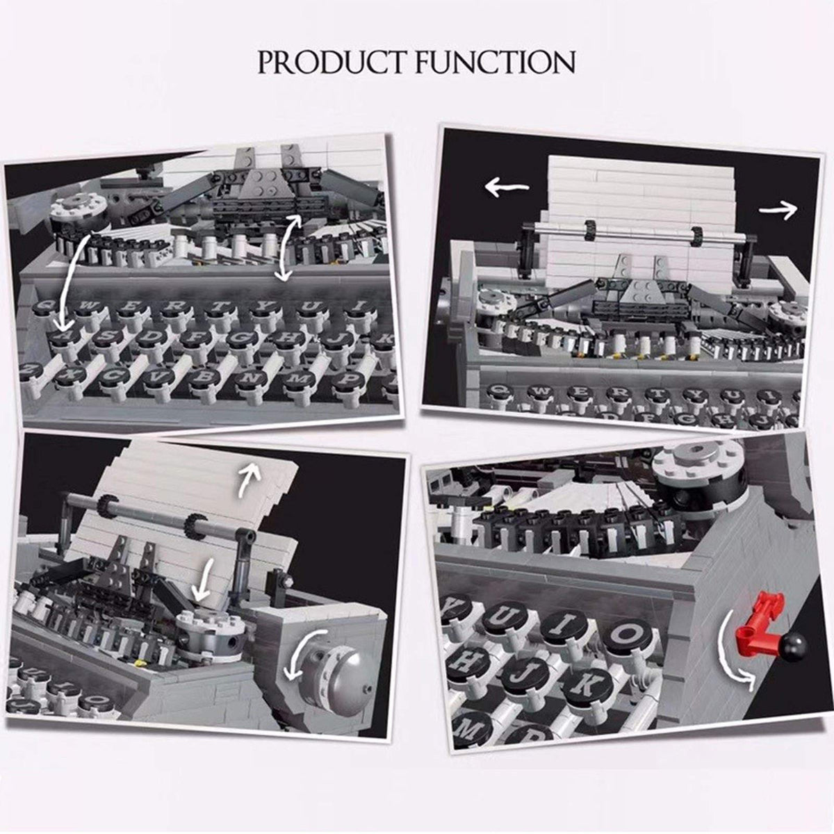 Qizhile 90011 Retro Printer - 1618pcs building blocks set - view 3 | Power Blockz