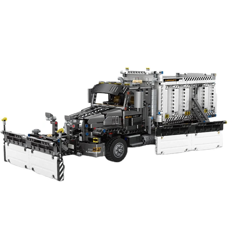 Mould King 13166 Snowplow Truck - 1694pcs building blocks set - front view | Power Blockz