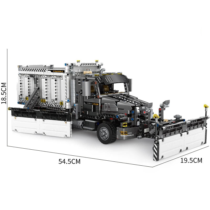 Mould King 13166 Snowplow Truck - 1694pcs building blocks set - view 6 | Power Blockz