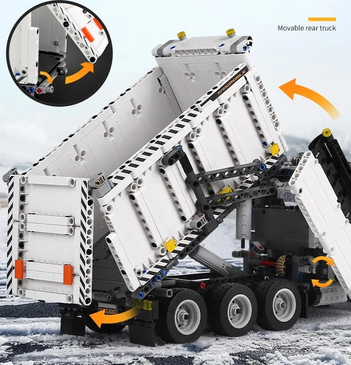 Mould King 13166 Snowplow Truck - 1694pcs building blocks set - view 7 | Power Blockz