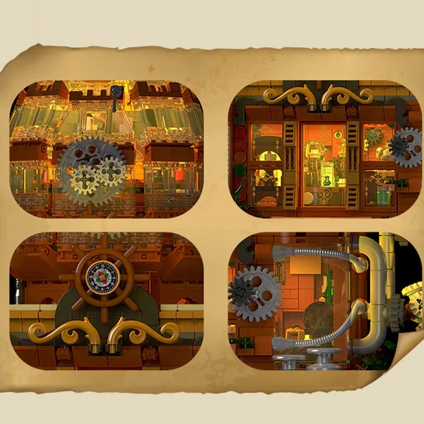 Mork 020202 Steampunk Magic Shop - 1842pcs building blocks set - view 5 | Power Blockz