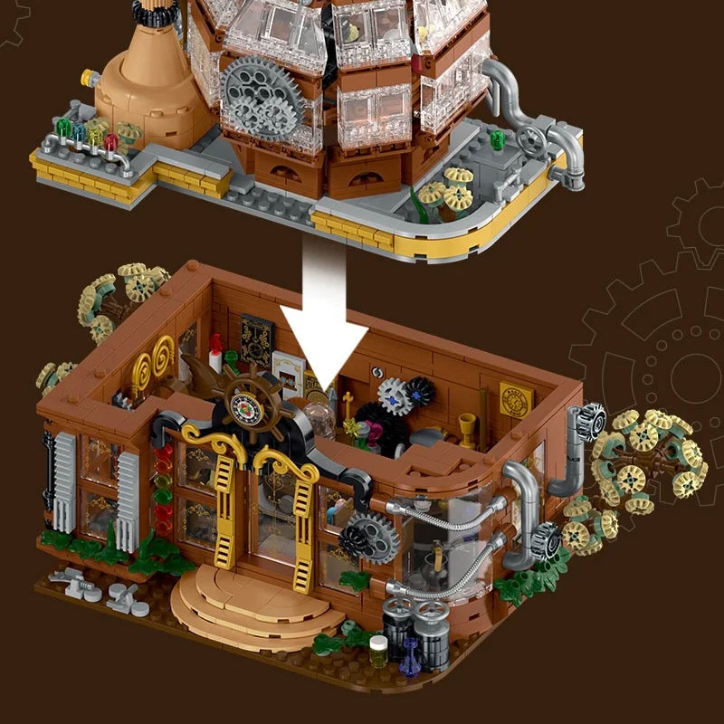 Mork 020202 Steampunk Magic Shop - 1842pcs building blocks set - view 8 | Power Blockz