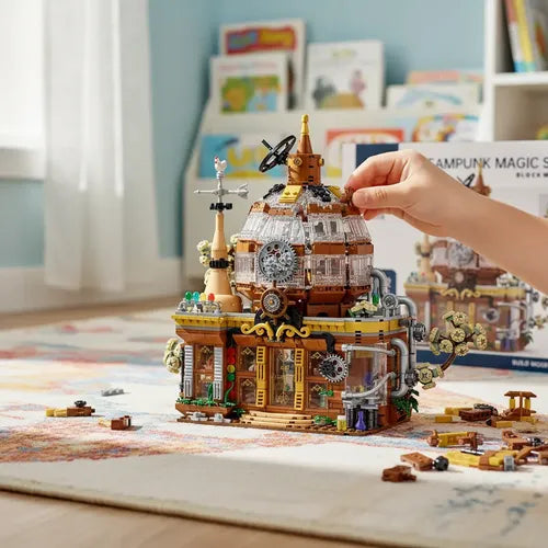 Mork 020202 Steampunk Magic Shop - 1842pcs building blocks set - view 9 | Power Blockz