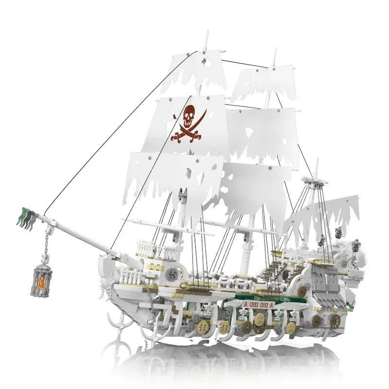 Mould King 13193 STYX Pirate Ship - 3769pcs building blocks set - front view | Power Blockz