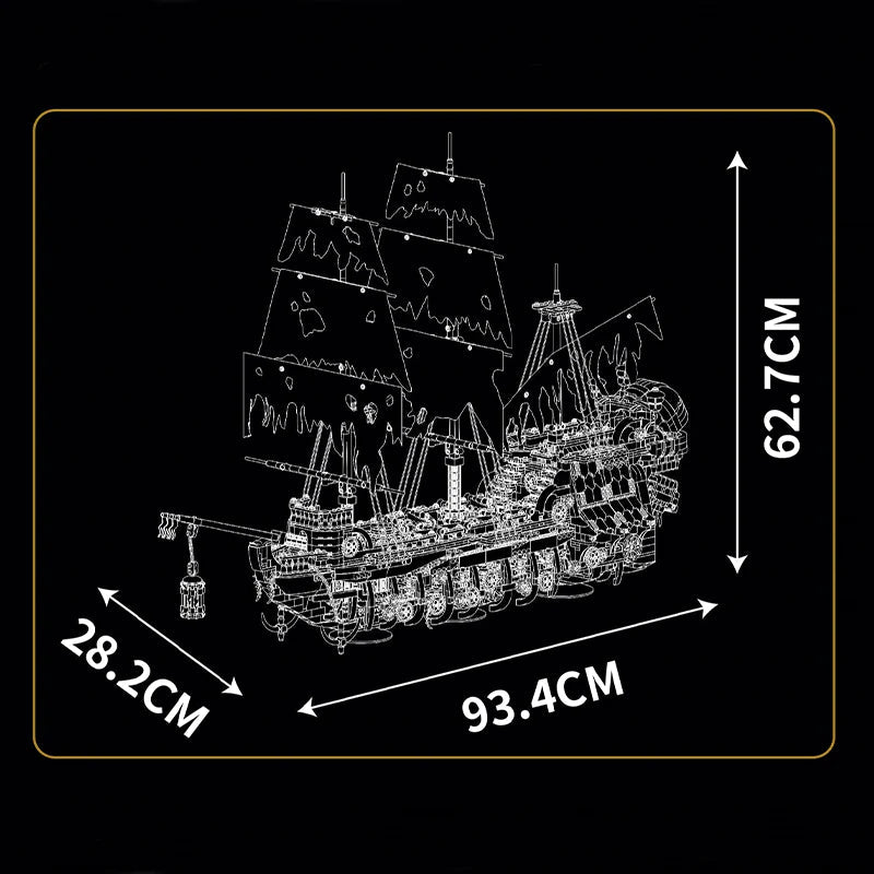 Mould King 13193 STYX Pirate Ship - 3769pcs building blocks set - view 6 | Power Blockz