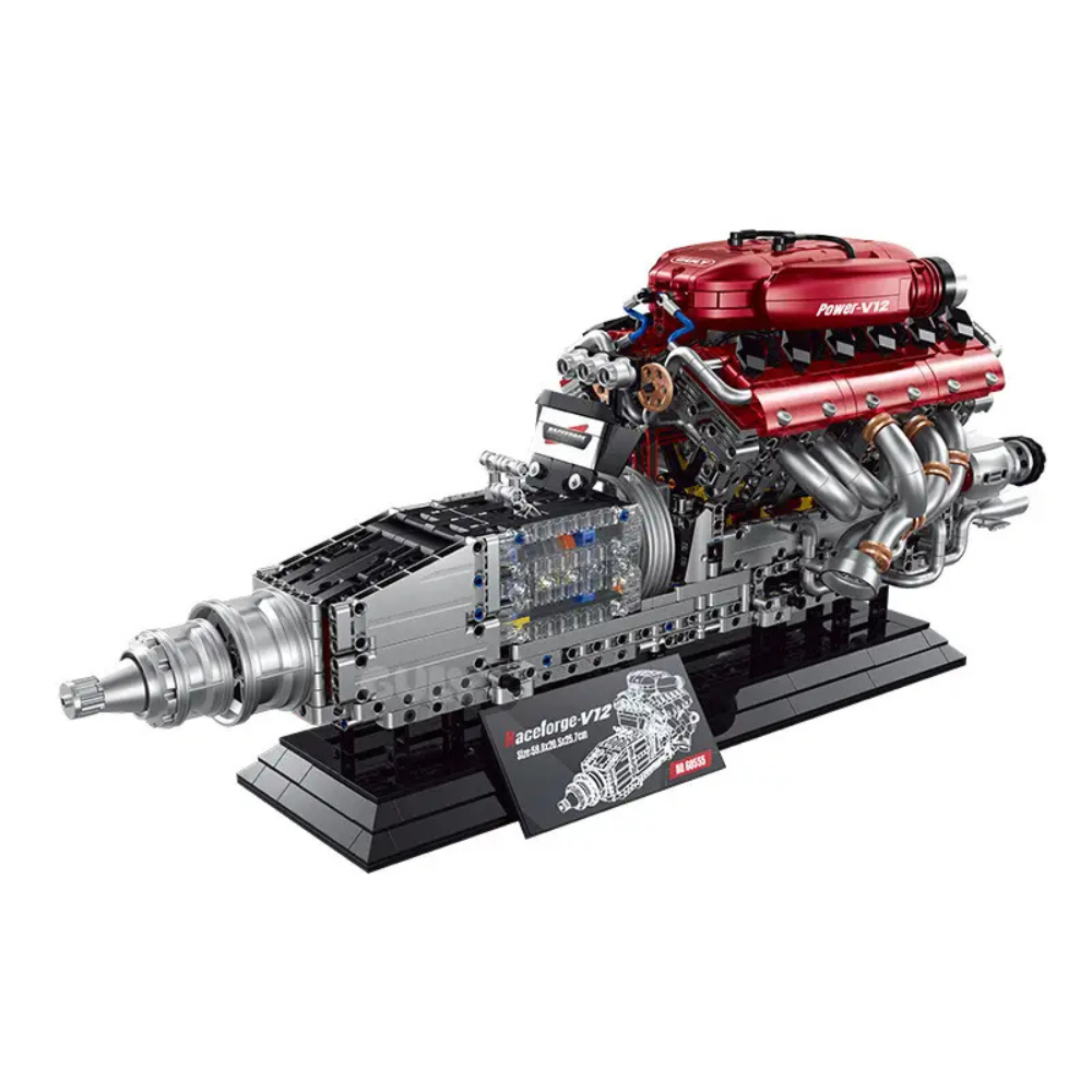 Guly 60555 V12 Performance Engine - 2378pcs building blocks set - front view | Power Blockz