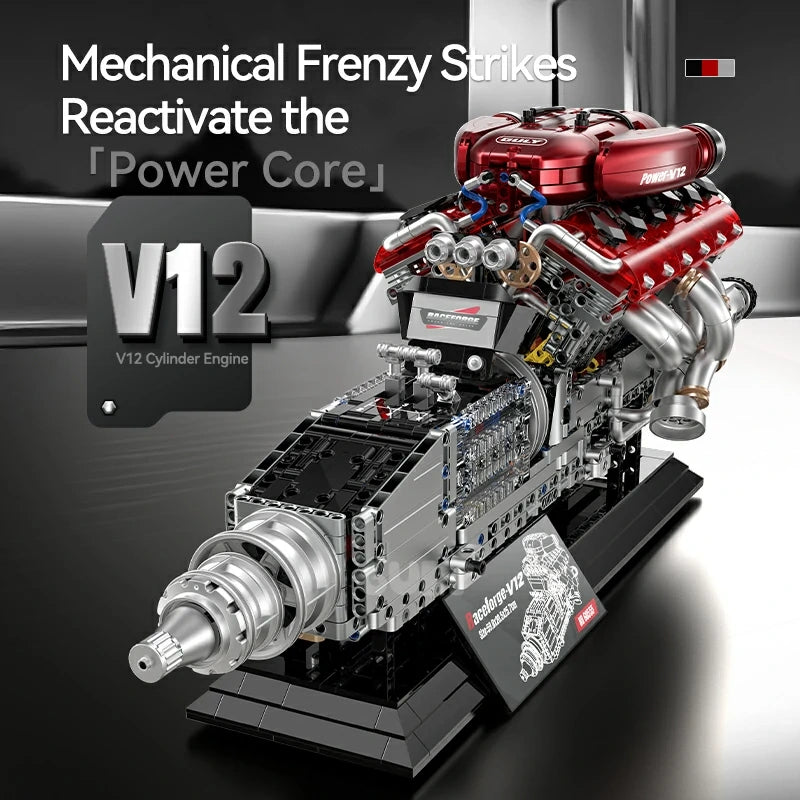 Guly 60555 V12 Performance Engine - 2378pcs building blocks set - view 2 | Power Blockz