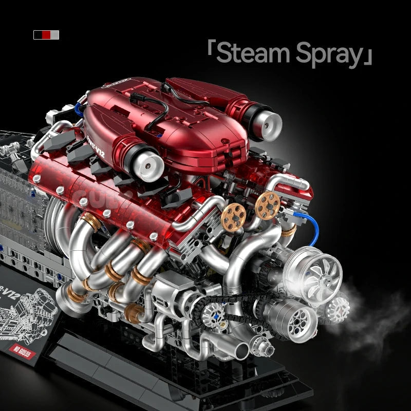 Guly 60555 V12 Performance Engine - 2378pcs building blocks set - view 3 | Power Blockz