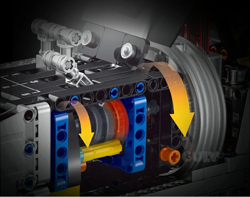 Guly 60555 V12 Performance Engine - 2378pcs building blocks set - view 7 | Power Blockz
