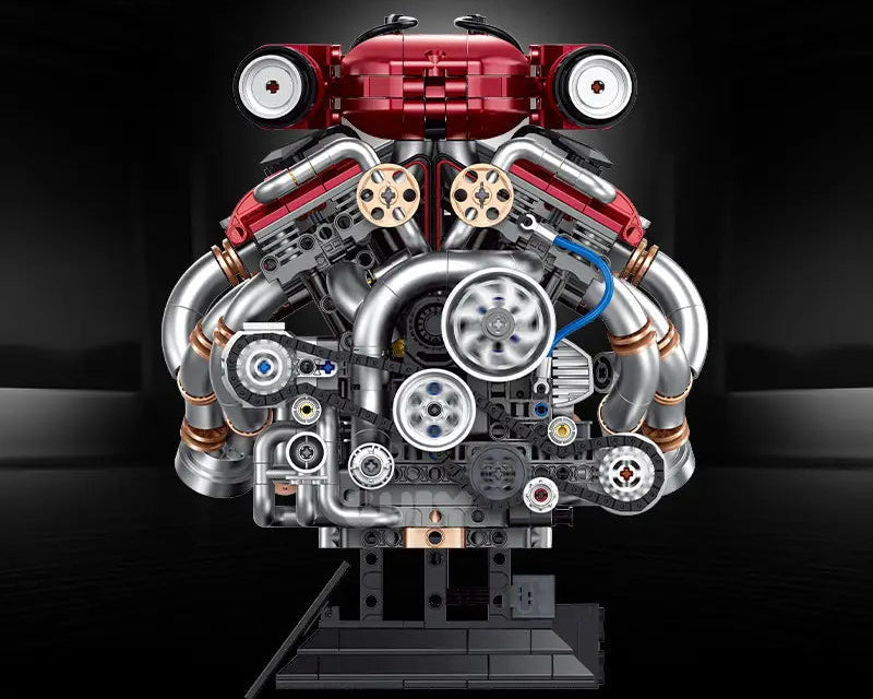 Guly 60555 V12 Performance Engine - 2378pcs building blocks set - view 8 | Power Blockz